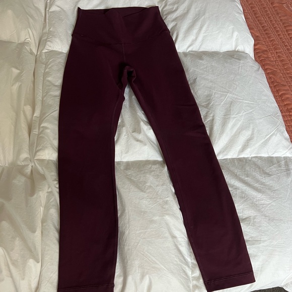 Lululemon Dark Red High Times Tight - size 4 - Picture 4 of 7